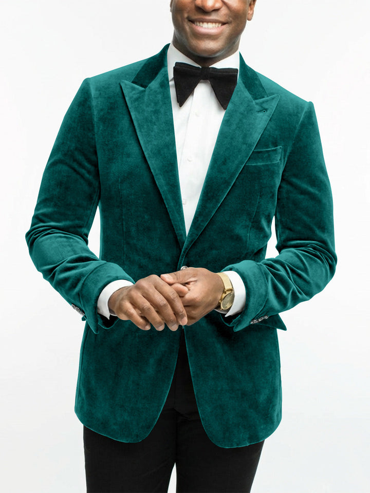Confident men's style in a tailored formal jacket, perfect for galas & sophisticated parties.