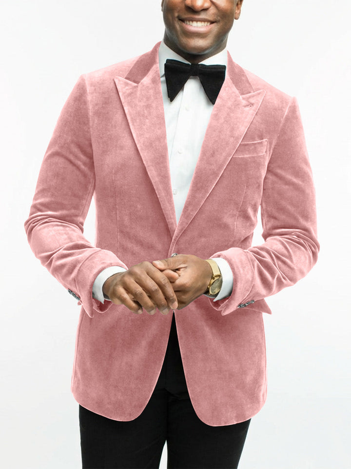 Men's elegant formal jacket, designed for evening wear, showcasing flattering tailored fit.
