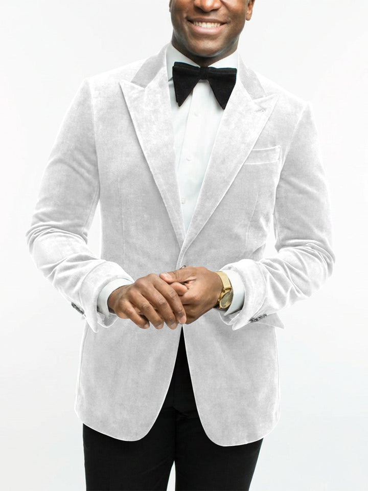 Men's sophisticated dress jacket, tailored for sharp silhouette, ideal for any gala or party.