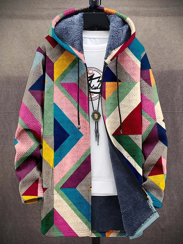Men's retro colorblock vest, vintage style layering essential for spring & fall fashion.