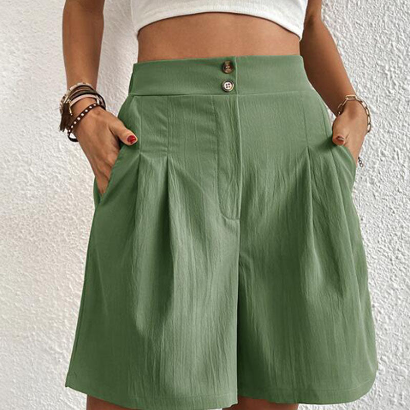 Side view of Amarae women's trendy shorts, perfect for street style, punk look, & everyday comfort.