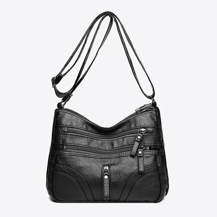 Women's vintage shoulder bag, a versatile faux leather accessory for daily style.