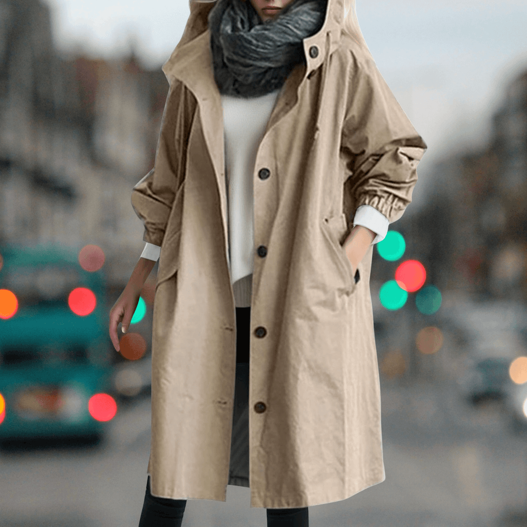Women's Waterproof Teddy Trench Coat