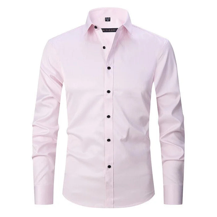 Stylish men's button-down dress shirt, perfect for smart casual outings or a relaxed yet polished look.