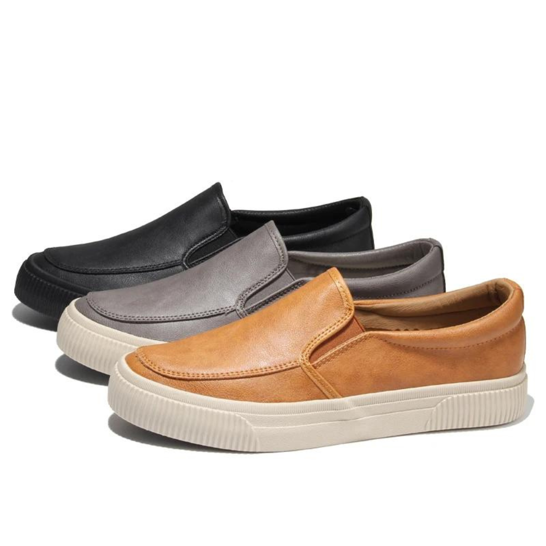 Easy wear men's classic slip-on shoes, combining comfort and style for daily fashion.
