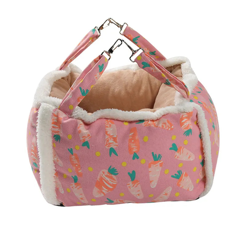 Comfortable & soft cat bed basket, featuring a cute pattern, perfect pet supplies for cozy sleep.