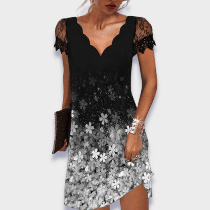 Fashionable women's midi dress, elegant and versatile for any occasion, day to night.