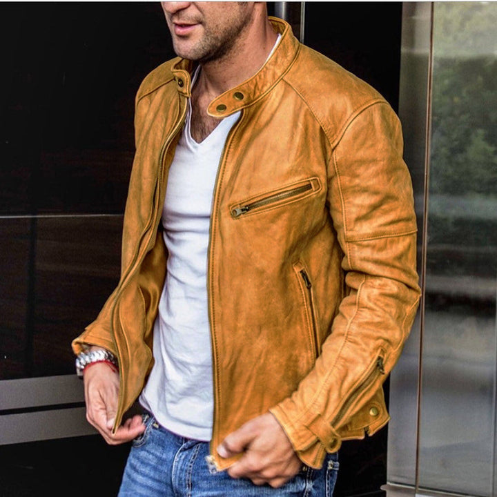 Versatile men's classic waterproof jacket. All-season outerwear, perfect for stylish men's fashion and protection.
