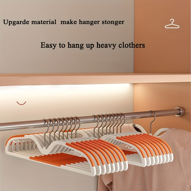 Maximize closet space with this 40-pack of durable, non-slip plastic clothes hangers.
