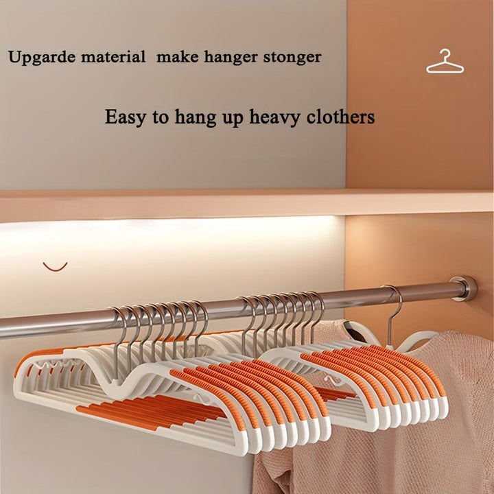 Maximize closet space with this 40-pack of durable, non-slip plastic clothes hangers.