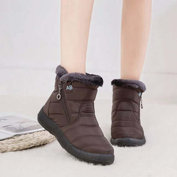 Women's Warm Winter Snow Boots with Trim