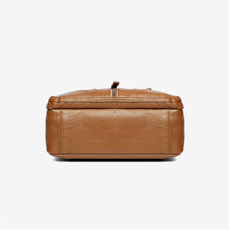 Comfortable women's shoulder bag, vintage faux leather accessory, spacious.