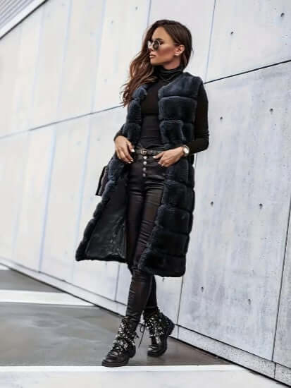 Vest - Women's Sleeveless Open Longline Gilet