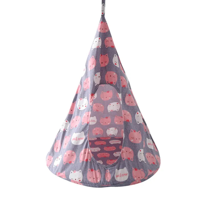 Portable cat tent hammock bed, a cozy and convenient pet retreat for travel.