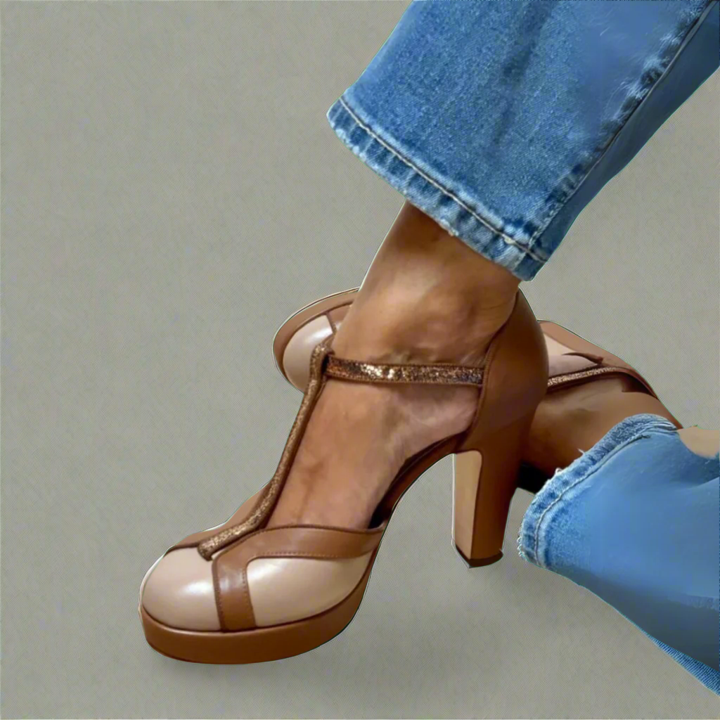Elegant women's heeled sandals for all-day comfort, perfect for summer parties & dressy occasions.
