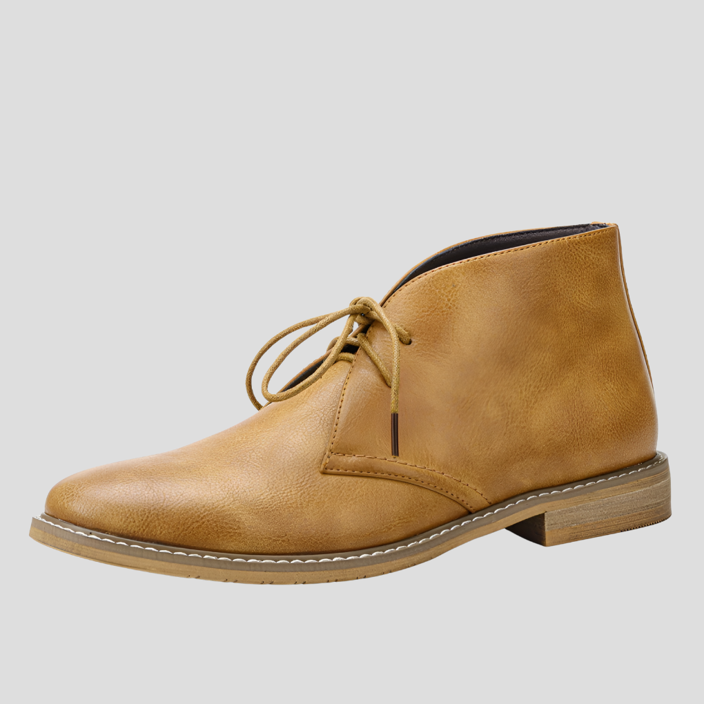 Stylish men's classic footwear: desert boots designed for timeless appeal and comfortable everyday use.
