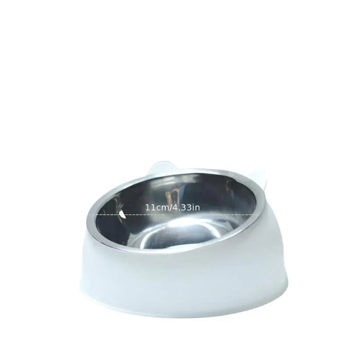 Comfortable feeding: Raised cat bowl for healthy digestion & reduced vomiting.