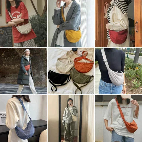 Modern Women's Half Moon Bag, offering style and convenience for any occasion or outfit.