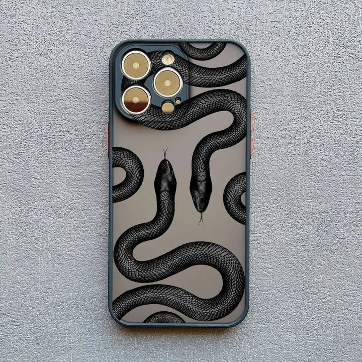Premium snake skin phone accessory, featuring a sleek design and advanced shock-absorbing technology.