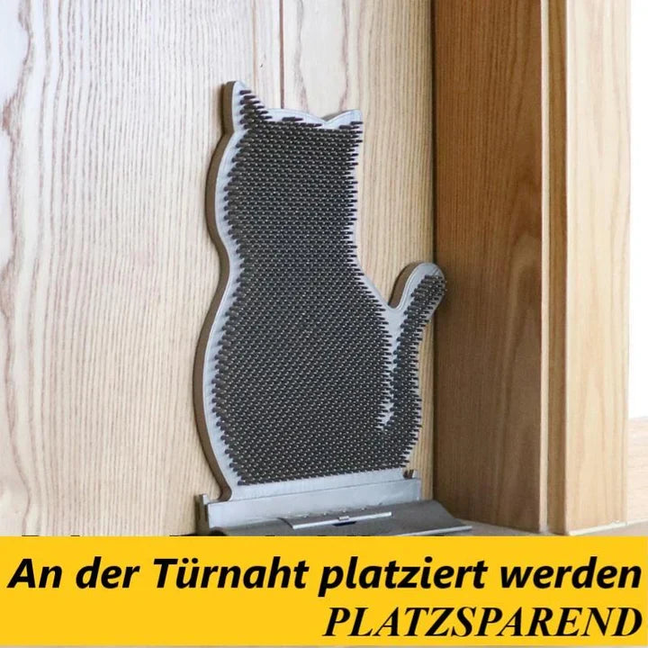 Pet wellness massage board for cats, promoting relaxation and self-grooming.