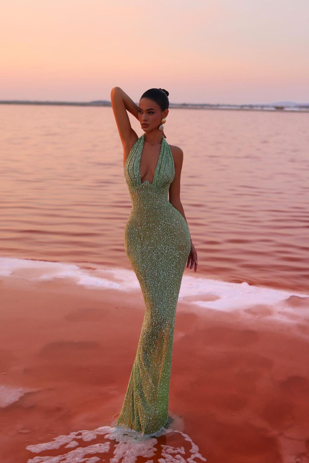 Stunning women's sequin formal dress, a long elegant gown ideal for evening wear, parties, and special events.