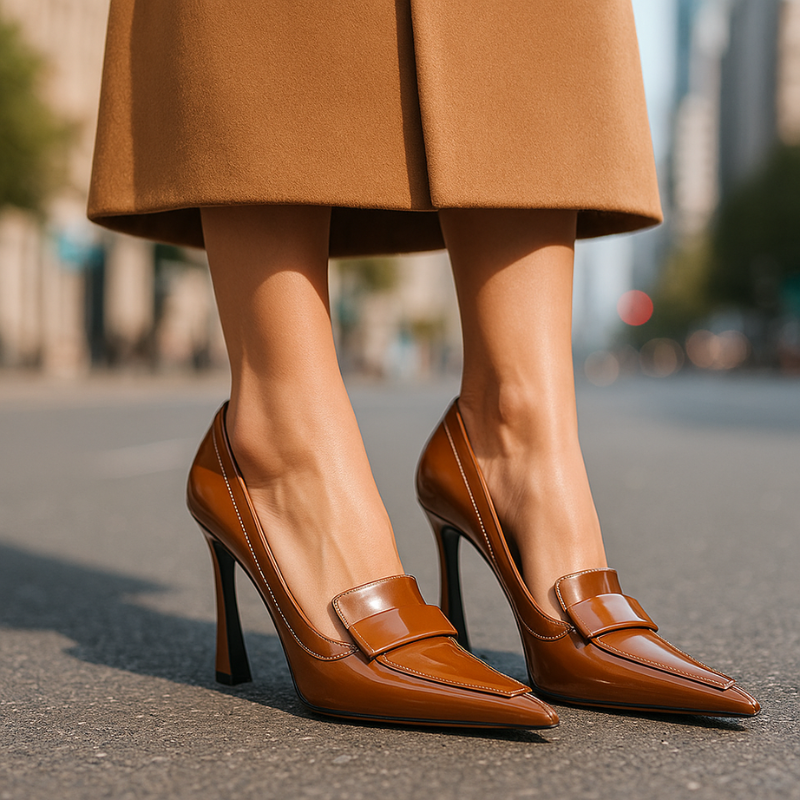 Fashionable women's dress shoes: pointed toe heels for a sleek, sophisticated look. Classic style.