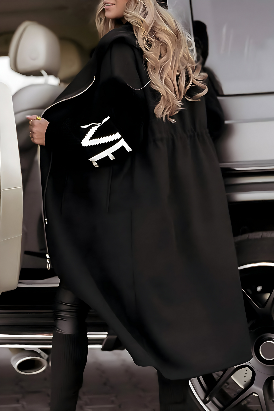 Elegant women's hooded coatigan for effortless style. A comfortable, versatile outerwear cardigan.