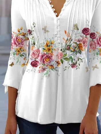 Stylish & comfortable women's elegant top. Versatile for daily chic fashion, long sleeves.