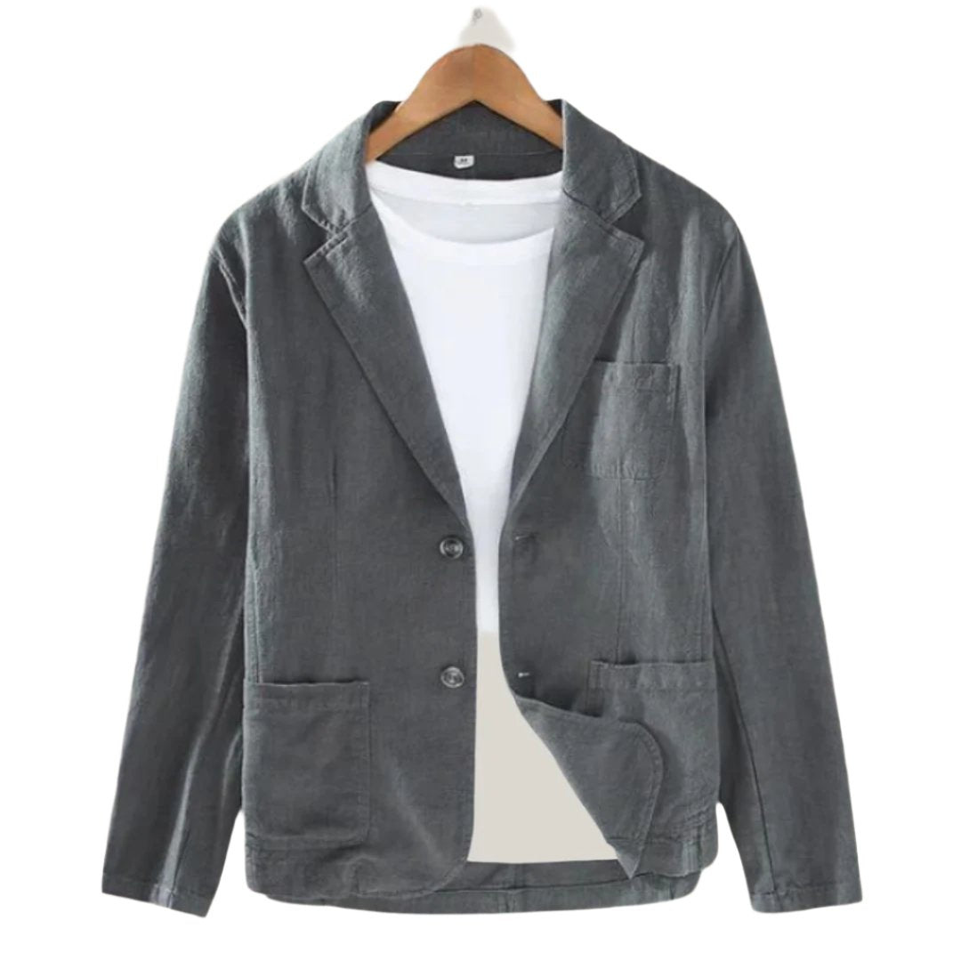 Casual yet elegant men's blazer. Lightweight jacket, ideal for sophisticated smart casual events or stylish everyday wear.