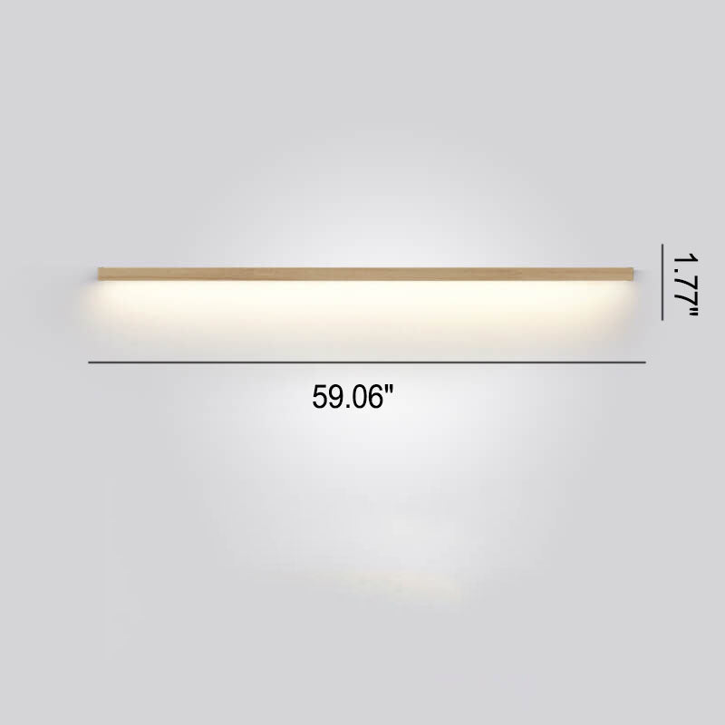 Artistic wooden wall lamp for ambient lighting, a minimalist statement piece in natural wood.