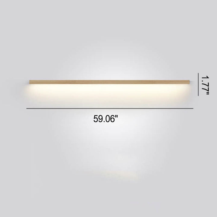 Artistic wooden wall lamp for ambient lighting, a minimalist statement piece in natural wood.