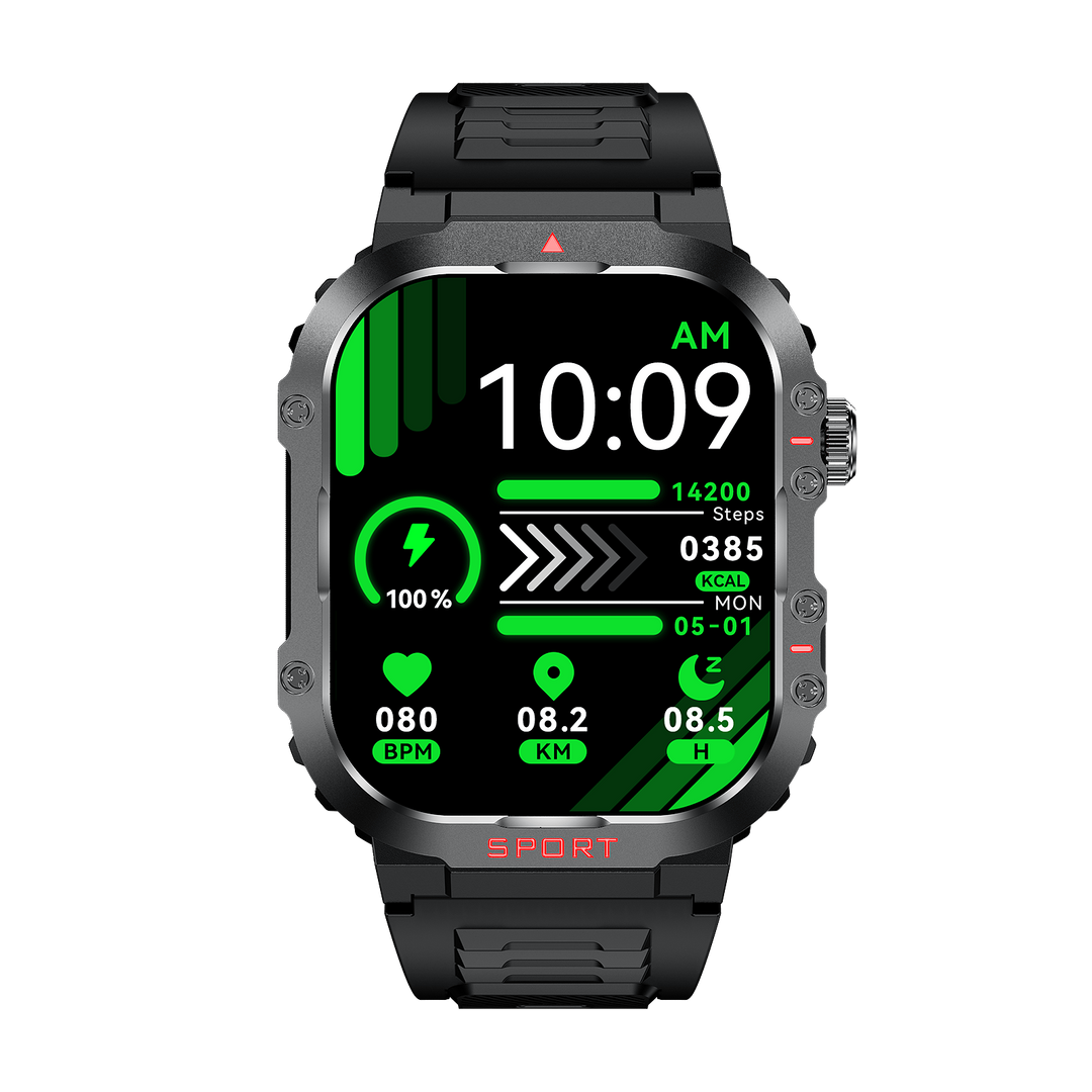 Unisex Sugar PRO 5 Smartwatch, a sleek glucose monitor and diabetes tracker for daily health management.