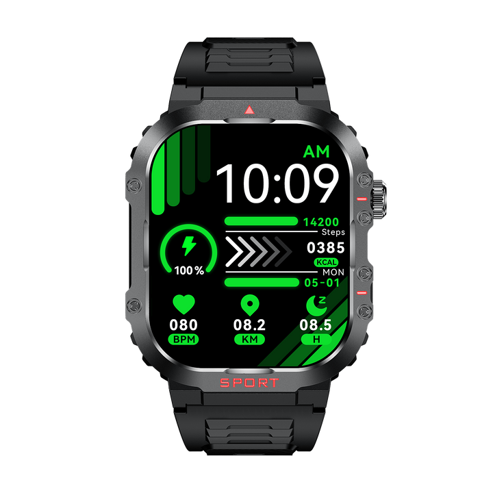 Unisex Sugar PRO 5 Smartwatch, a sleek glucose monitor and diabetes tracker for daily health management.
