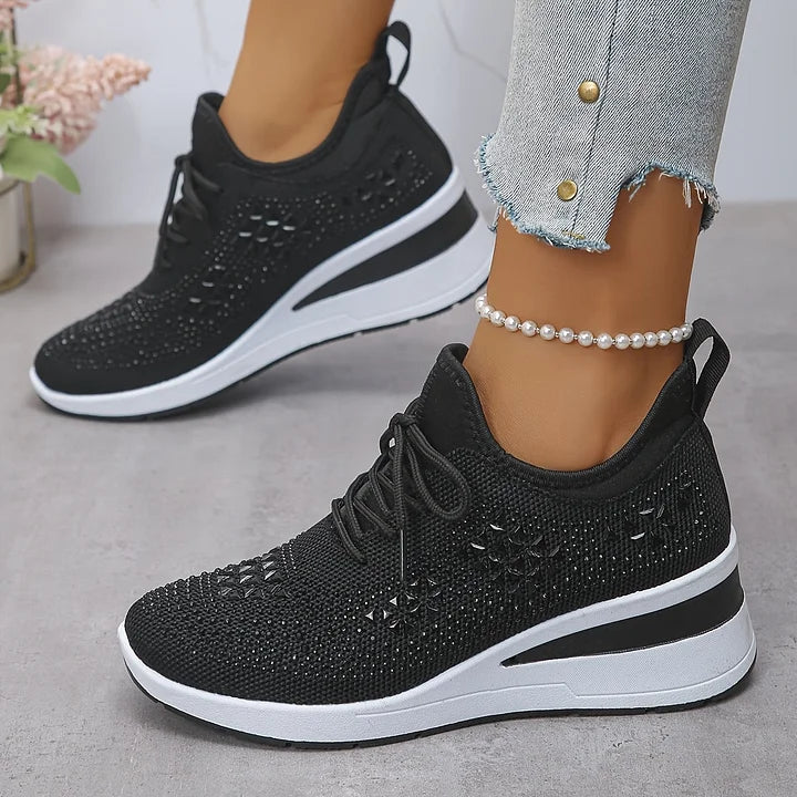 Premium women's walking shoes, engineered for maximum arch support and comfortable all-day wear.