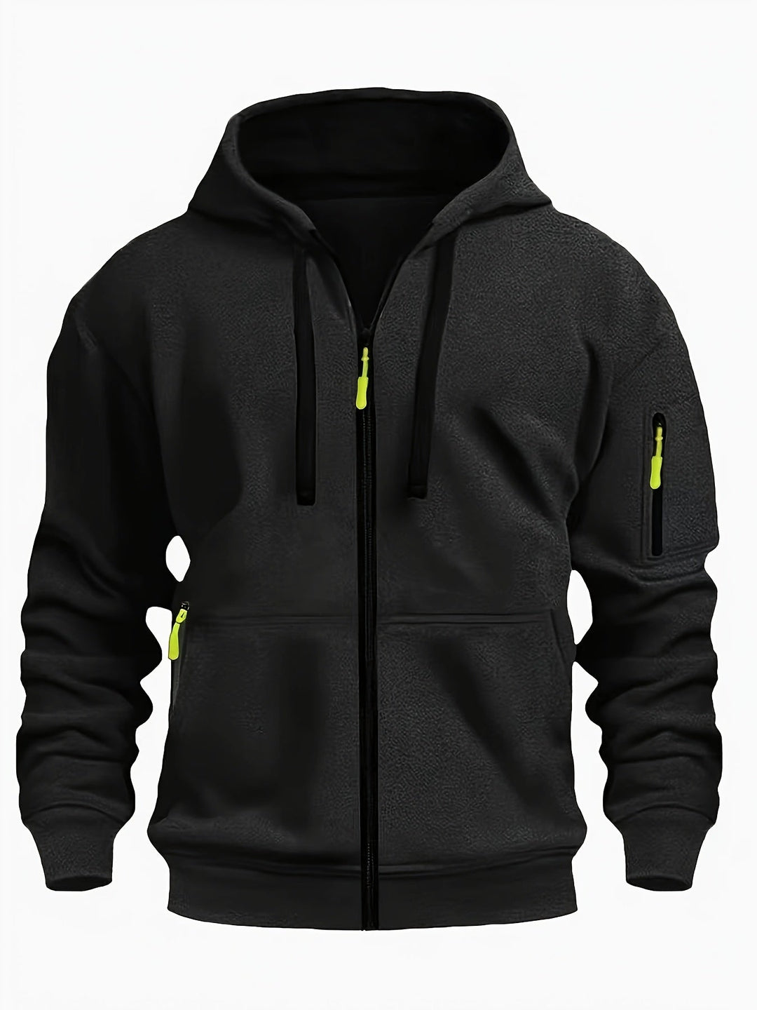 Everyday men's full-zip hooded top, comfortable and stylish.