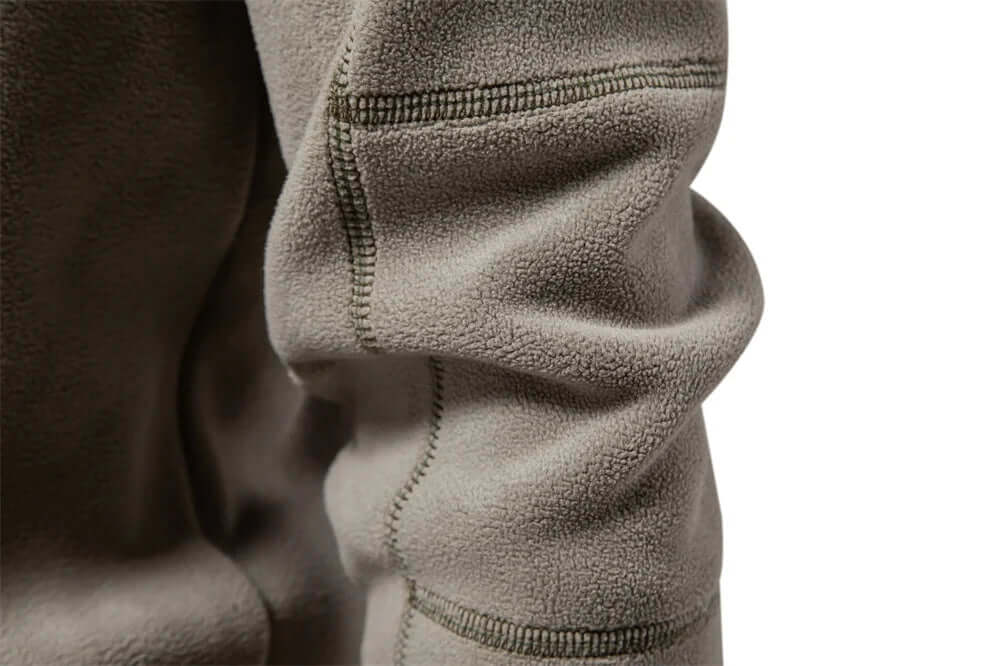 Men's Fleece Jacket with Stand-Up Collar