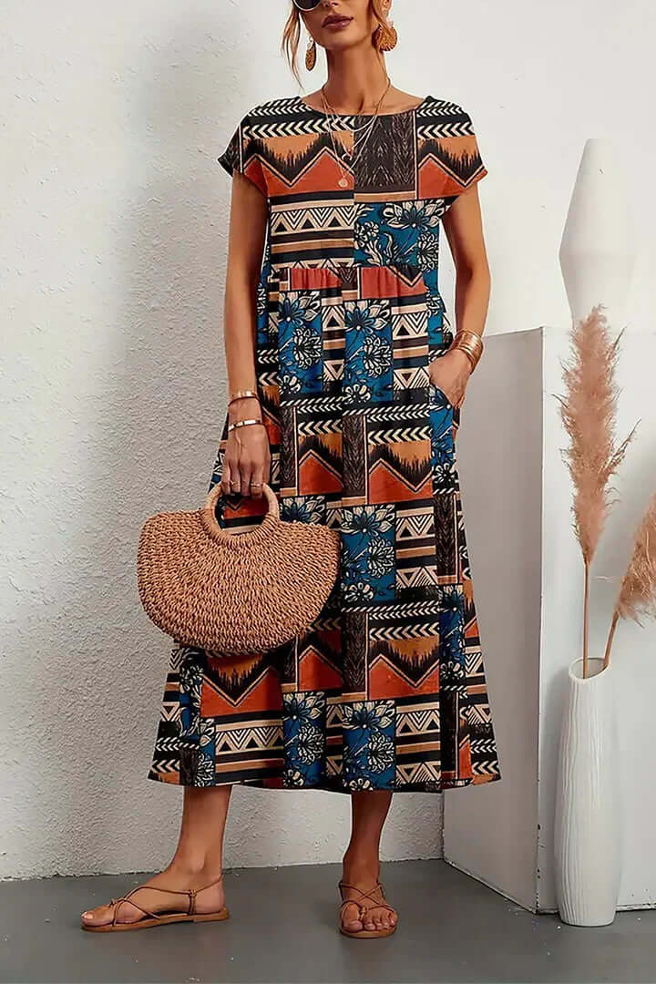 Women's Elegant Printed Summer Dress
