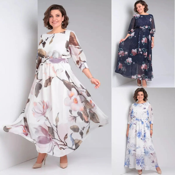 Sophisticated pink ladies' dress, perfect occasion wear with a comfortable, flattering fit.