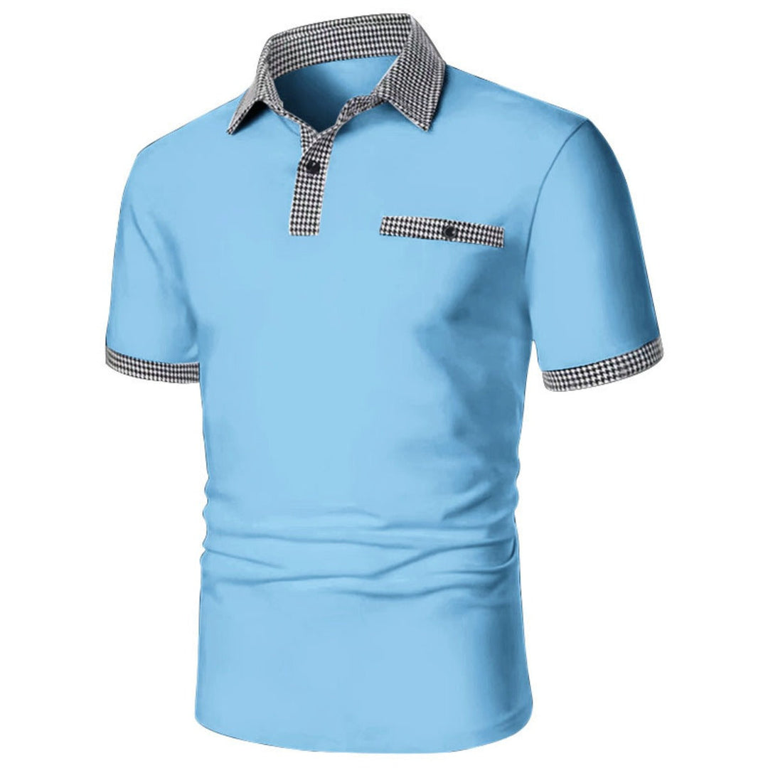Classic men's polo shirt, moisture-wicking, breathable for active or casual days.