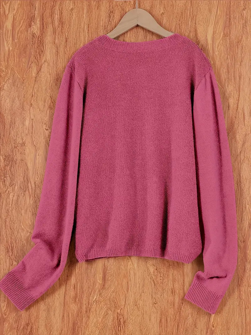 Elegant gray women's cardigan, versatile cozy knitwear for any outfit.
