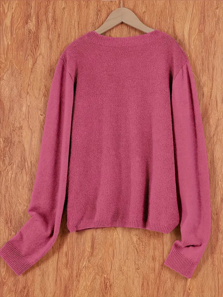Elegant gray women's cardigan, versatile cozy knitwear for any outfit.