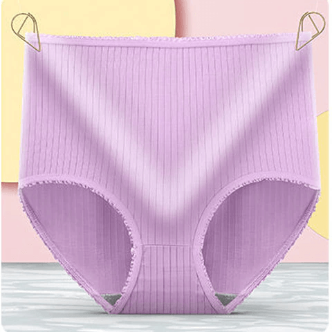 Comfortable women's leakproof briefs, silk-cotton multi-pack for everyday protection.