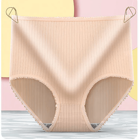 Women's comfortable leakproof briefs, discreet fit, silk-cotton fabric, a protective 3-pack.