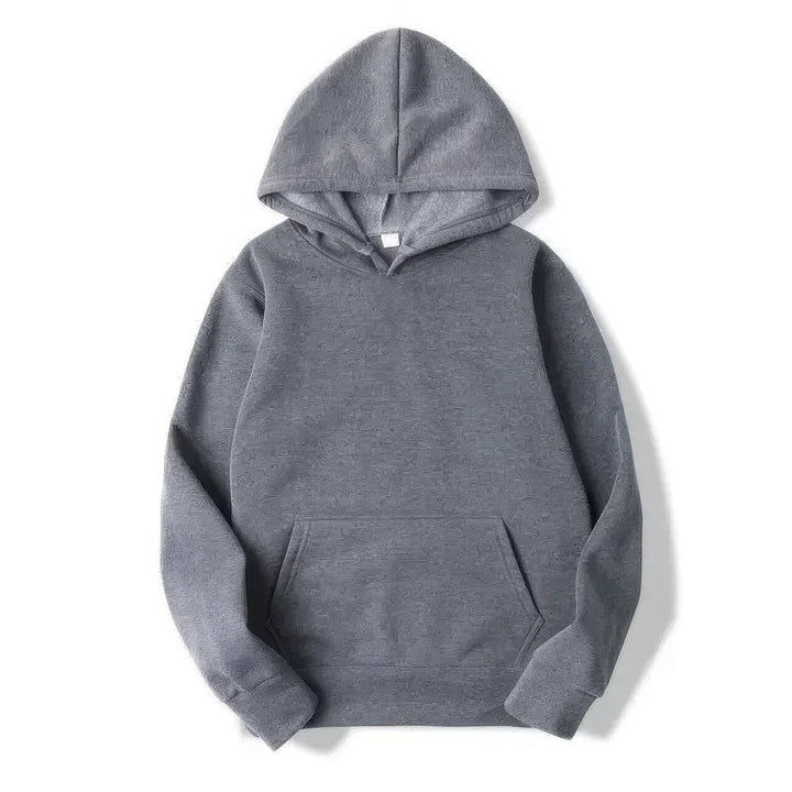 Essential unisex pullover hoodie, great for layering during cold weather. Comfortable relaxed fit casual wear.