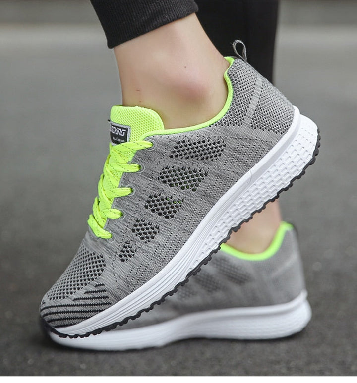 Supportive women's orthopedic shoes for active lifestyles, ideal for walking, running, & hiking.