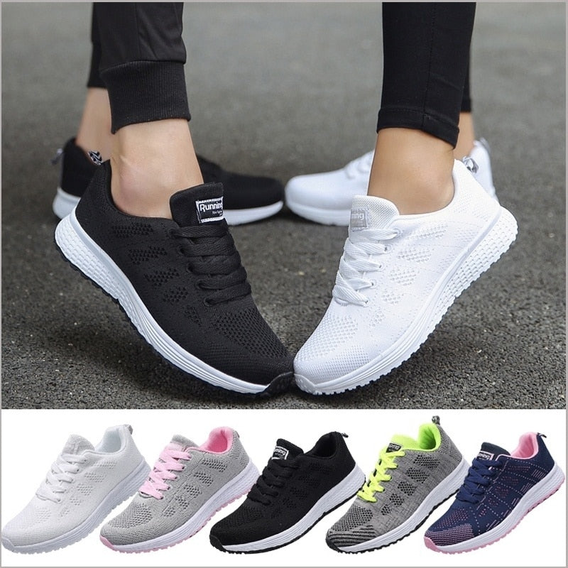 Women's comfortable running & walking shoes with orthopedic arch support for active fitness.