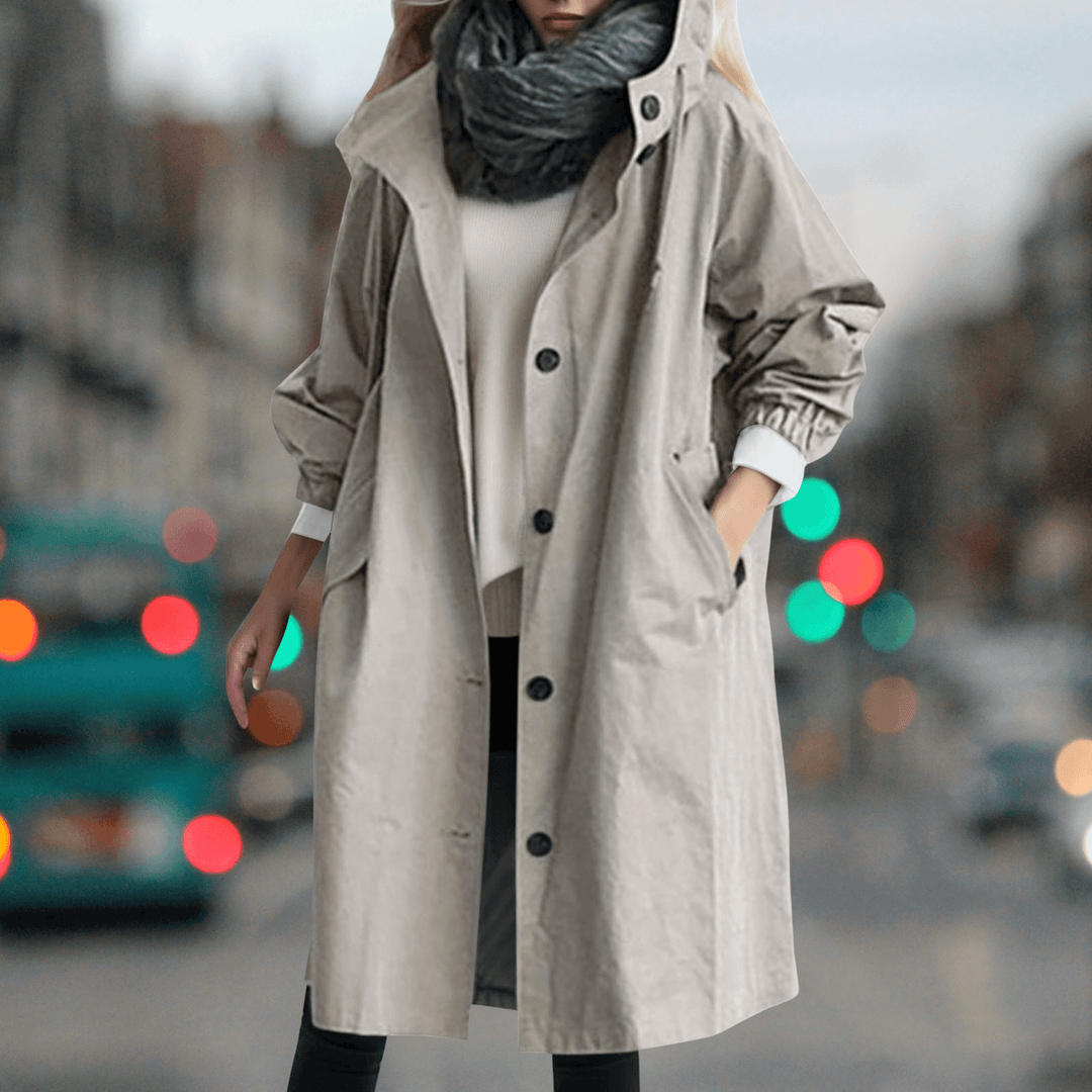 Women's Waterproof Teddy Trench Coat