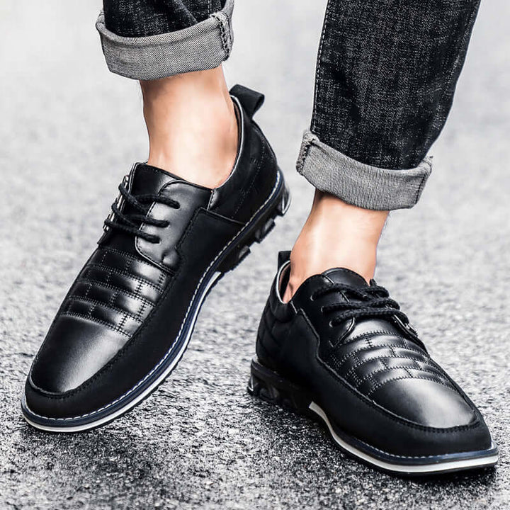 Men's Checked Lace-Up Shoes