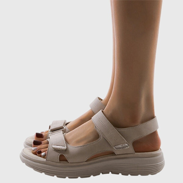Adjustable women's orthopedic sandals for pain relief and casual summer wear.