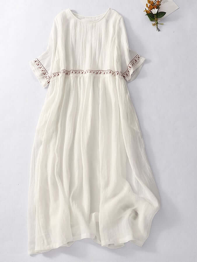 Women's Embroidered Loose Dress